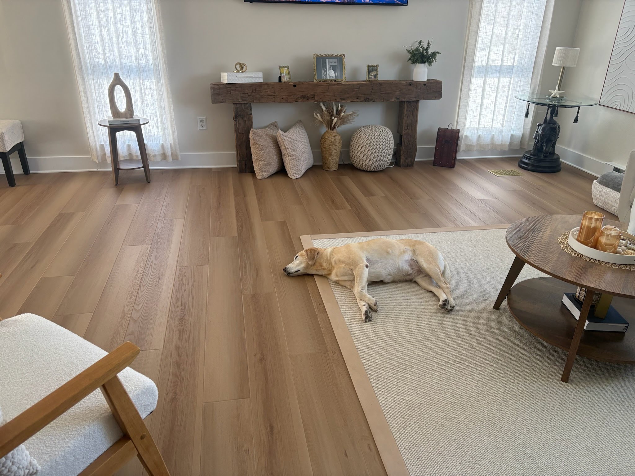 STANTON WPC with MASLAND WIDE TAPE ARE RUG